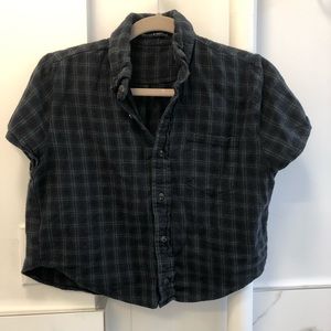 Brandy Melville cropped flannel